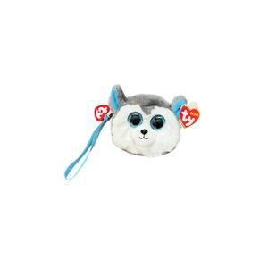 TY Slush Husky Plush Coin Purse Zipper Pouch Beanie Boo Style